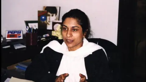 Picture shows Asma Jahangir, Chairperson of Human Rights Comission of Pakistan, 1995