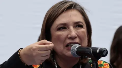 EPA Presidential candidate Xochitl Galvez vows to unite opposition parties in Mexico on 30 Aug 2023