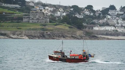 Getty Images Cornish trawler outside Falmouth