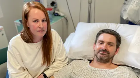 BBC Dan Richards with his partner Anna Thomas