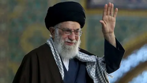 Reuters Iran's Supreme Leader Ayatollah Ali Khamenei gestures before delivering a speech in Mashad, Iran, 21 March 2018