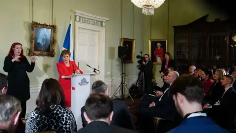 PA Media Nicola Sturgeon at Bute House