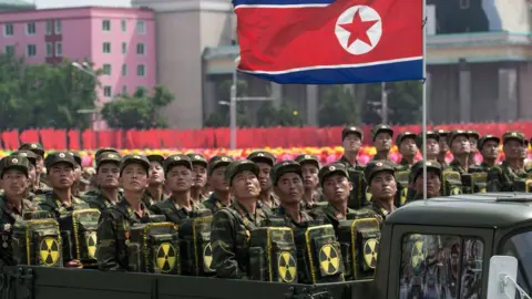 AFP Military parade in Pyongyang