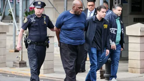 Getty Images Photo of Frank James' arrest in New York City