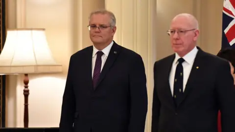 Getty Images Scott Morrison and David Hurley