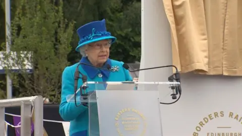 BBC Queen opens railway