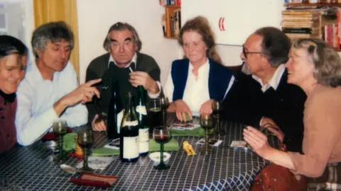 Saul Wordsworth Friends of Christopher Wordsworth at a dinner party around 1985