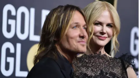 Getty Images Nominee Nicole Kidman attends the ceremony with her husband Keith Urban