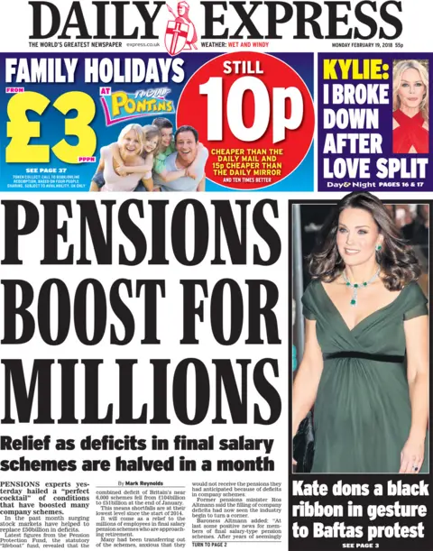 BBC Daily Express front page