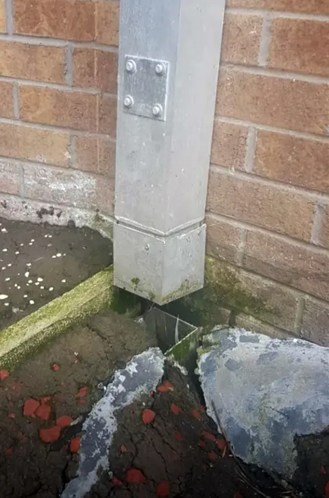 Karen Morgan Pipes at school