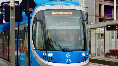 BBC West Midlands Metro tram