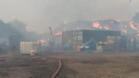 Essex Fire & Rescue Haystack fire, Billericay