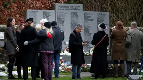 PA People at the Lockerbie memorial service