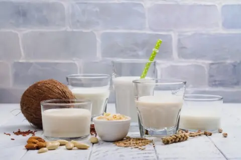 Getty Images Non-diary milk substitutes