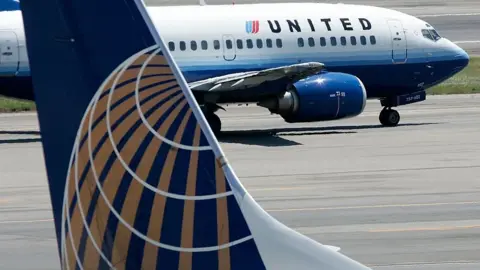 Getty Images A United plane