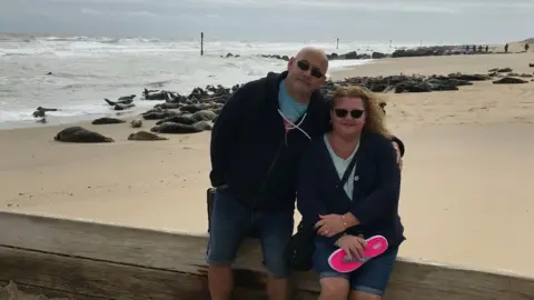 Jayne Banks Jayne and Paul Banks at Horsey Gap, Norfolk