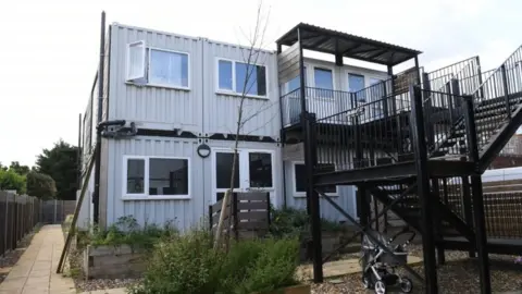 PA Media Shipping container in Hanwell