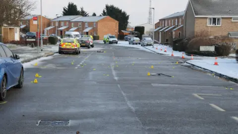 Bedfordshire Police Scene of hit-and-run crash