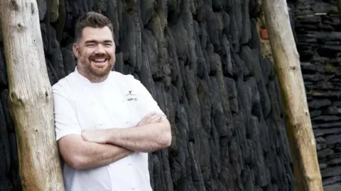PA Nathan Outlaw in chef's clothing
