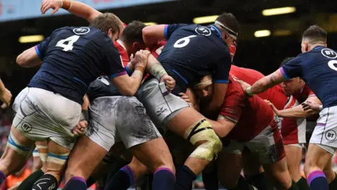 Getty Images Rugby scrum