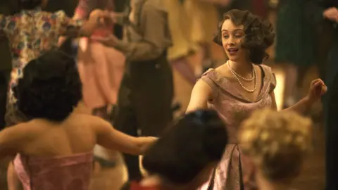 Lionsgate/Shutterstock Sarah Gadon as Princess Elizabeth in A Royal Night Out