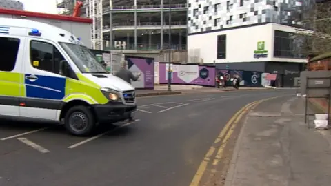 Police investigating the stabbing on Holliday Street in Birmingham