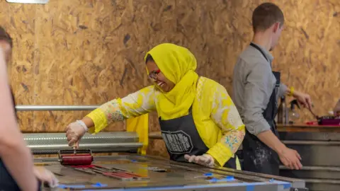 People Powered Press The press in use in Saltaire