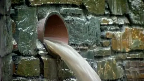 BBC Sewage outfall pipe