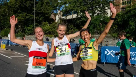 Great Run Company Great Bristol Run 2021 women's 10k race top three