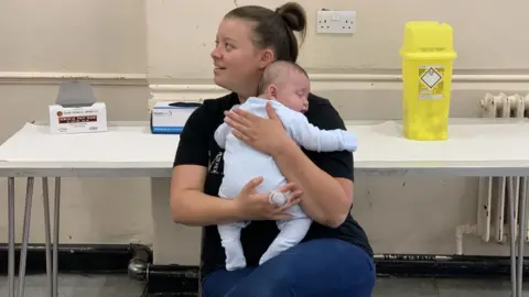 BCUHB A mother holding baby