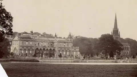 Clumber Park Clumber House once had a three flight marble staircase and grand entrance hall