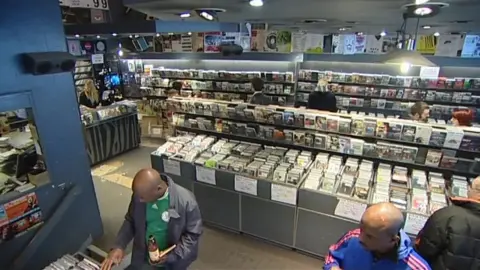 Inside the former Selectadisc record shop in Nottingham