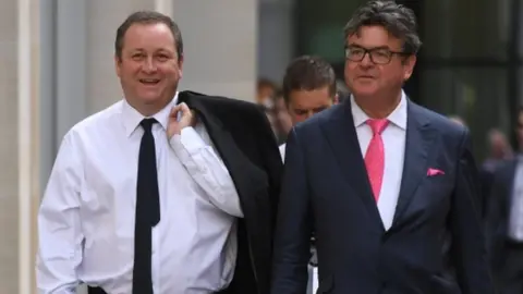 PA Mike Ashley (left)