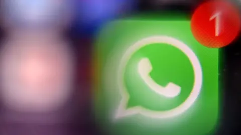 Getty Images WhatsApp messenger logo