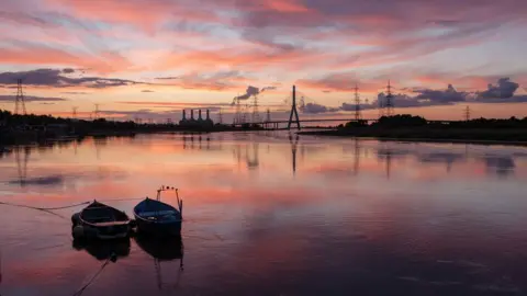 Douglas Clayton Sunset at the Dee Bridge