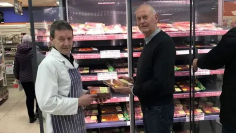 Peter Faulks Butchery manager Keith Jones and co-owner Peter Faulks