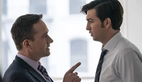 HBO Matthew Macfadyen and Nicholas Braun in Succession