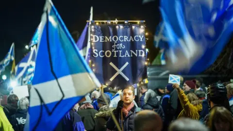 Getty Images Scottish Parliament rally