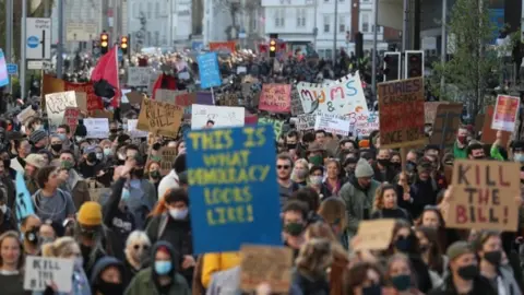 PA Media Bristol protest