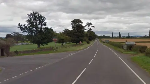 Google Maps A458 at Rowton, at the junction of Rowton Avenue