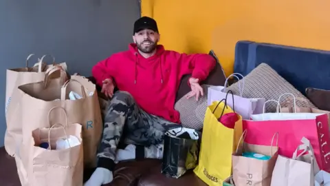 Giuseppe Sicilia This is a picture of Giuseppe Sicilia and the dignity packs