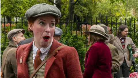 PA Media Tweed Run participant