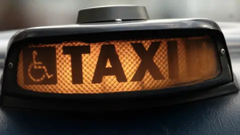 BBC Taxi sign