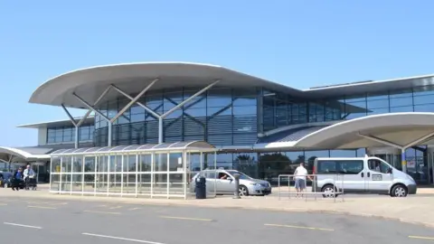 BBC A photo of Guernsey airport