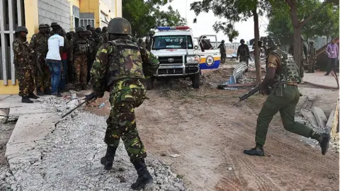 AFP/Getty Scenes at Garissa University as al-Shabab militants attack