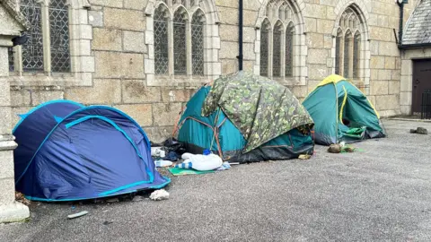 Tents for homeless people