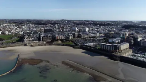 BBC Aerial of Jersey St Helier