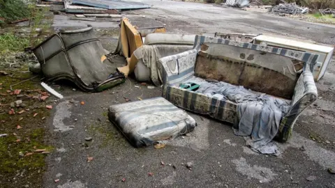 Getty Images Fly-tipped rubbish