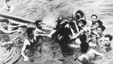 Getty Images John McCain Is Pulled Out Of A Hanoi Lake By North Vietnamese Army Soldiers And Civilians October 26, 1967