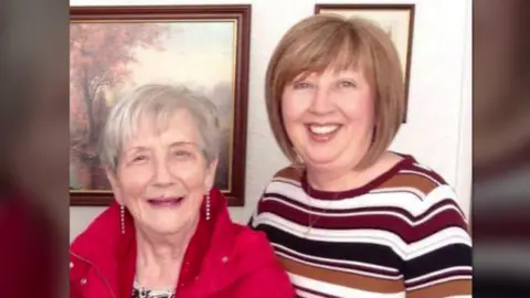 Brenda Burke Ruth Burke (left) and her mother Brenda